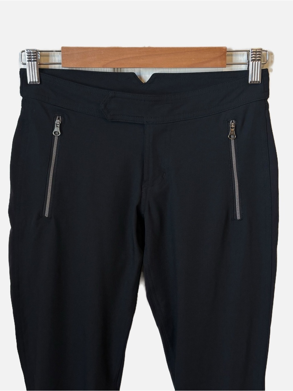 Lululemon Better Together Zip Front Black Pants Zip Pockets Reflective Women’s 4 - Picture 5 of 13